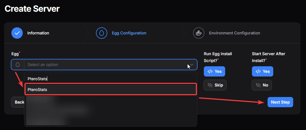 Create a server and use the pterostats egg in pelican panel