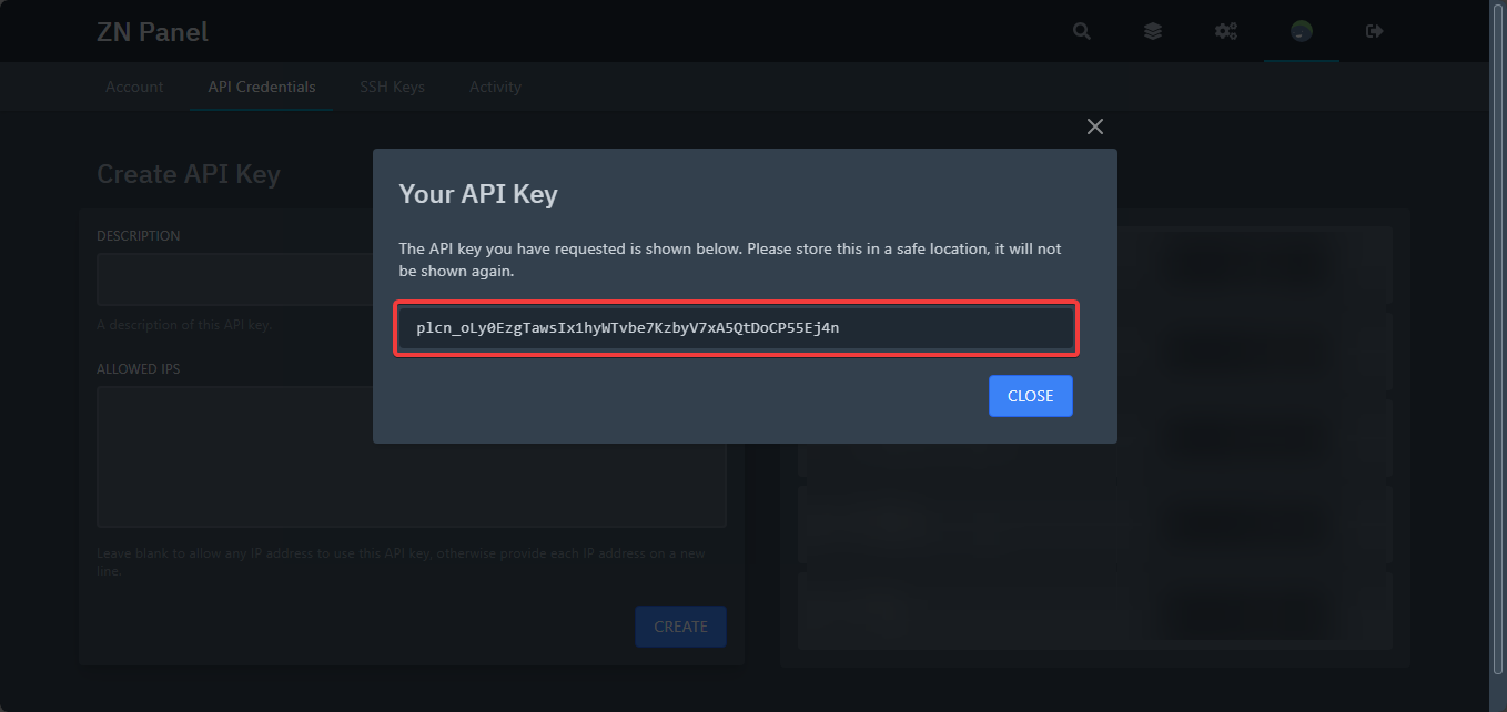 API Key